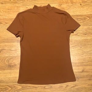 brown mock neck great conditioning